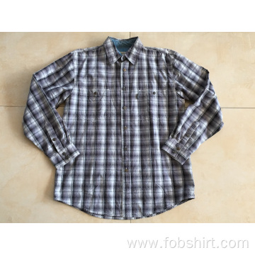 100% Cotton Yarn Dyed Fabric man shirt
